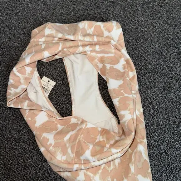 Aerie Leopard High Cut Cheeky Bikini Bottom (M) Tan Beige NEW NWT Boho Swimwear - Picture 8 of 8